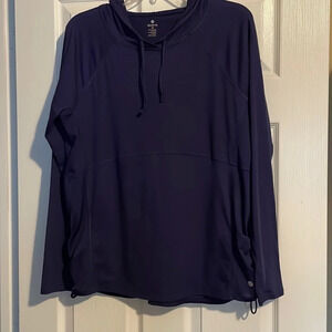 Apana EUC women’s lightweight blue athletic hoodie size medium